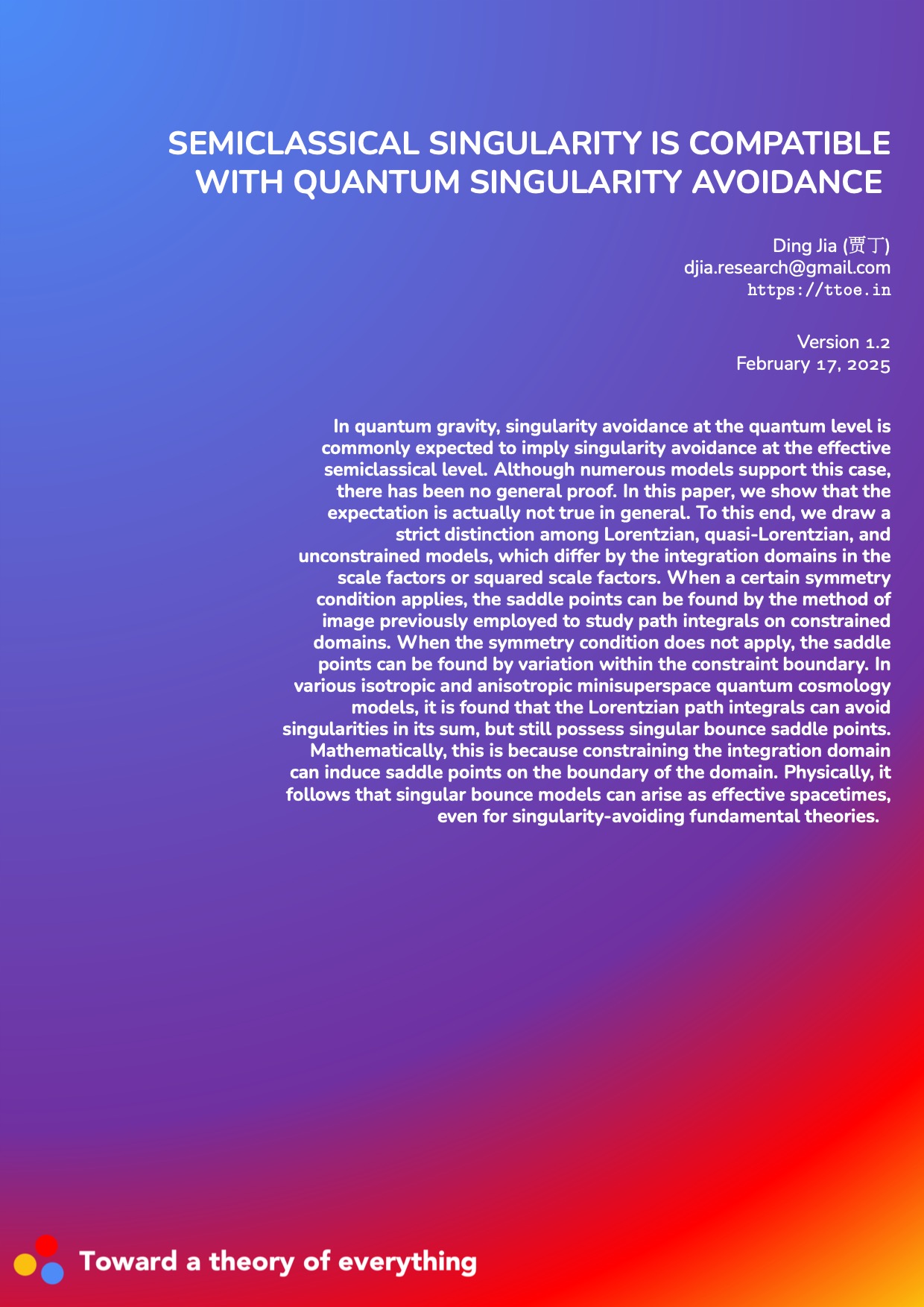 Semiclassical singularity is compatible with quantum singularity avoidance cover