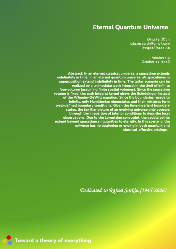 Eternal Quantum Universe cover