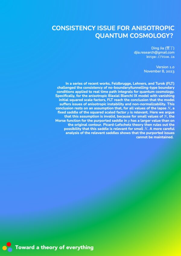 Consistency issue for anisotropic quantum cosmology?