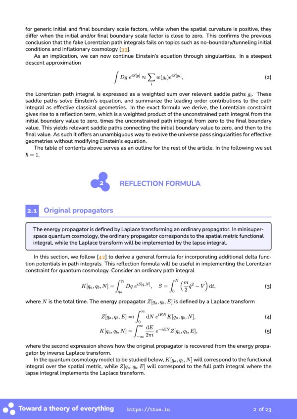 Truly Lorentzian quantum cosmology. II. Exact formula and effective geometries - Image 3