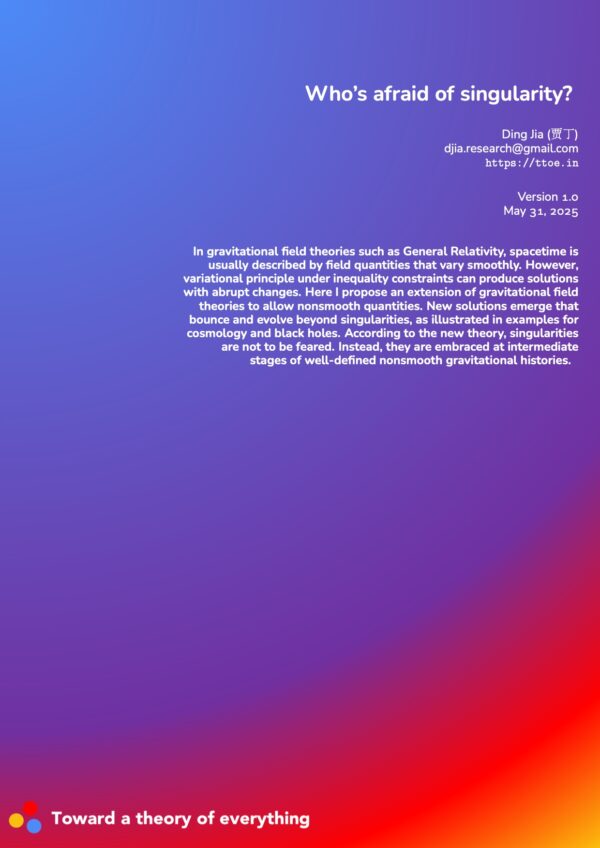 Who's afraid of singularity?
